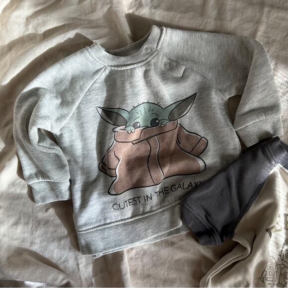 SALE💝 Baby Boy Grogu | Starwars x Baby Disney Shirt Bundle - Picture 2 of 4